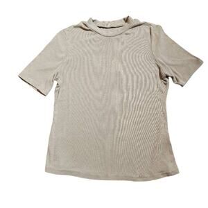 Ribbed crewneck tee